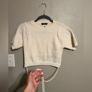Cream cropped sweater